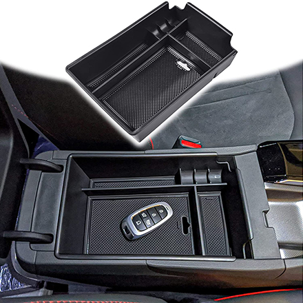 Center Console Organizer Compatible For Hyundai Sonata 2020 2021 2022 2023 Accessories Sonata N-Line/ Limited Insert Tray Secondary Storage Armrest Box ABS Black